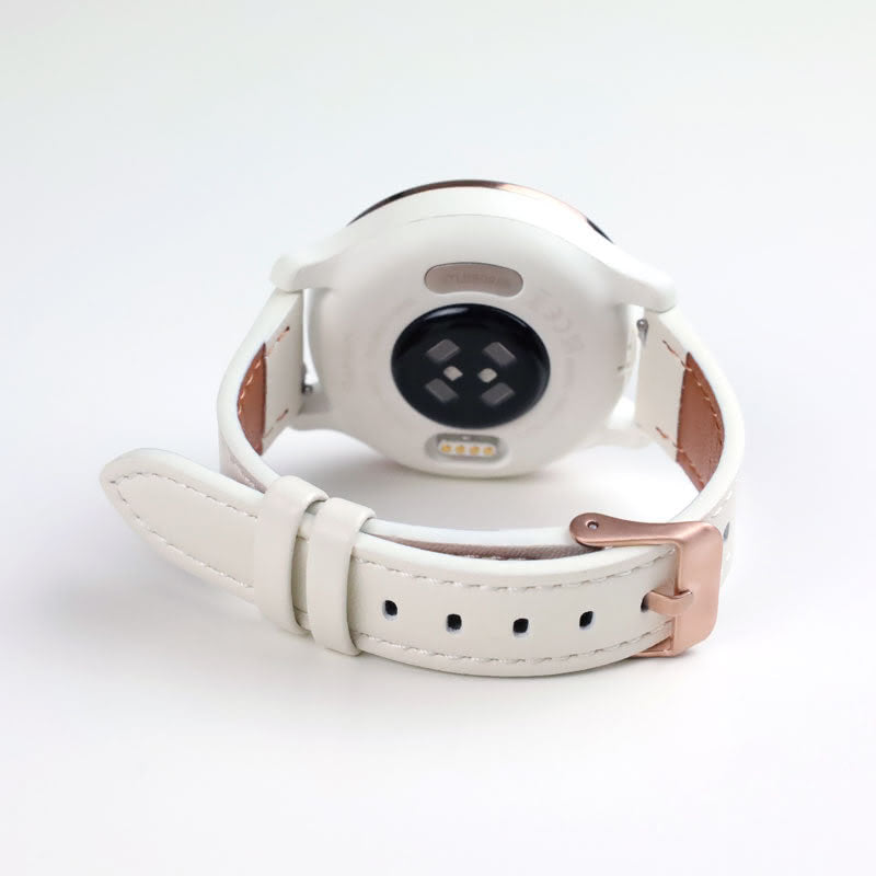 Bella Leather Garmin Venu 2S Bands Replacement (18mm) White