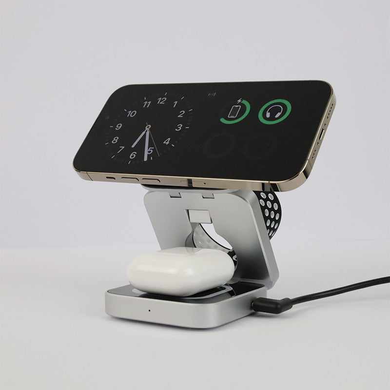 Foldrr Compact 3 in 1 Apple iPhone Charging Station