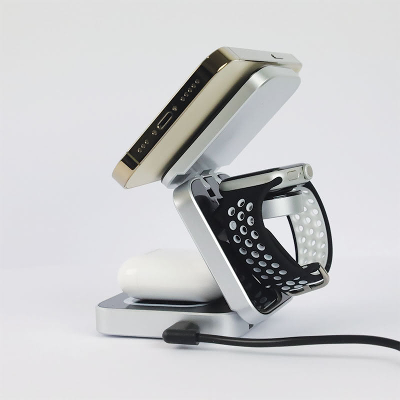 Foldrr Compact 3 in 1 Apple iPhone Charging Station