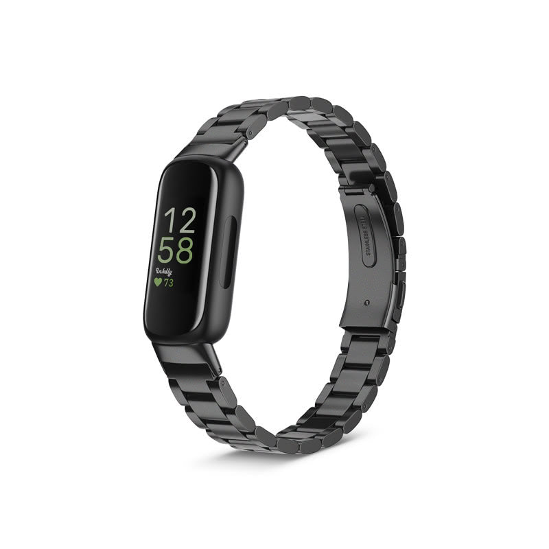 Boss Fitbit Inspire 3 Band Replacement Stainless Link Black Night