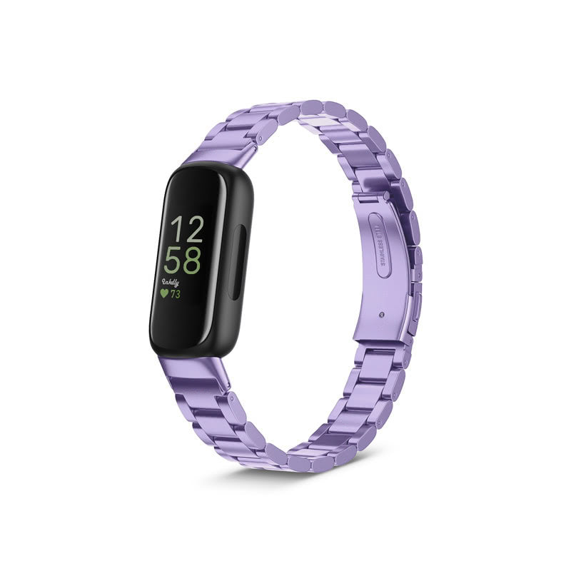 Boss Fitbit Inspire 3 Band Replacement Stainless Link Light Purple  