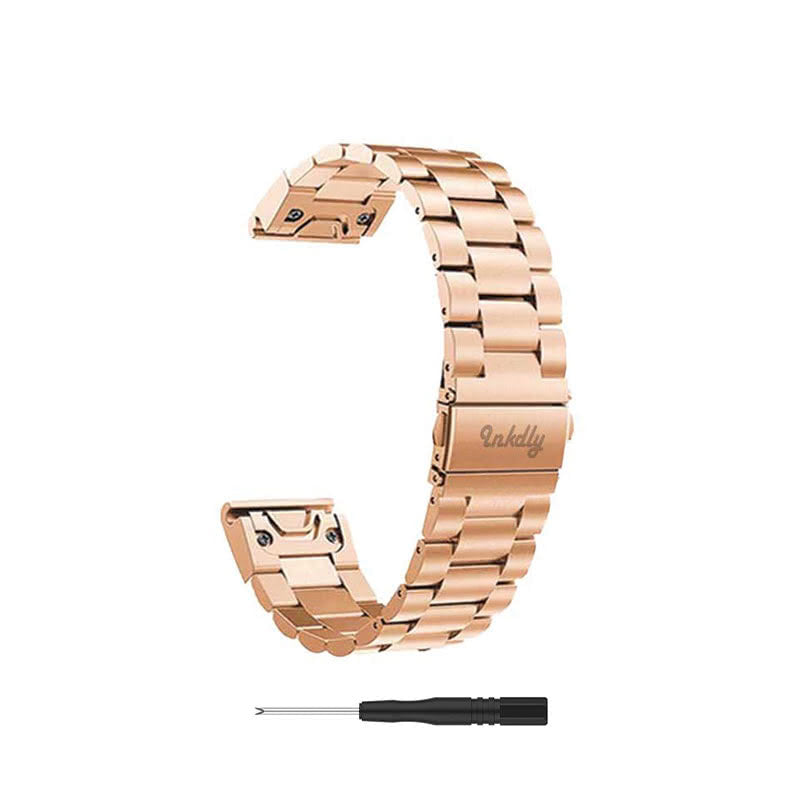 Boss Stainless Garmin Forerunner 955 Bands Replacement Quick Change (22mm) Rose Gold