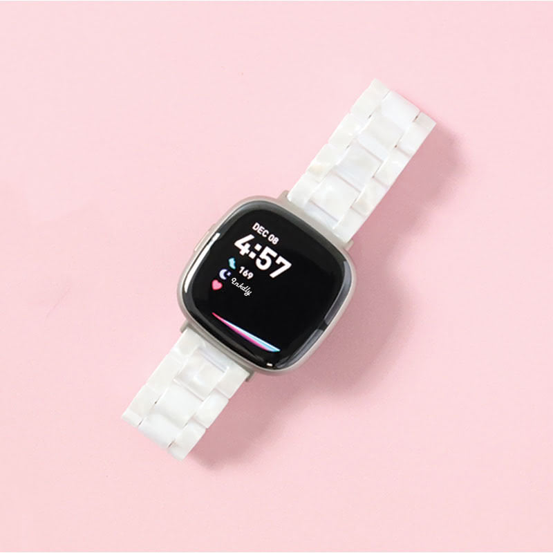 Candy Fitbit Versa 4 & Sense 2 Bands Replacement Straps Pearl White
