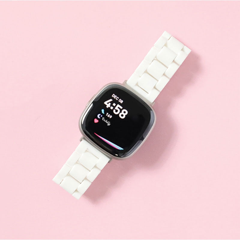 Candy Fitbit Versa 4 & Sense 2 Bands Replacement Straps White