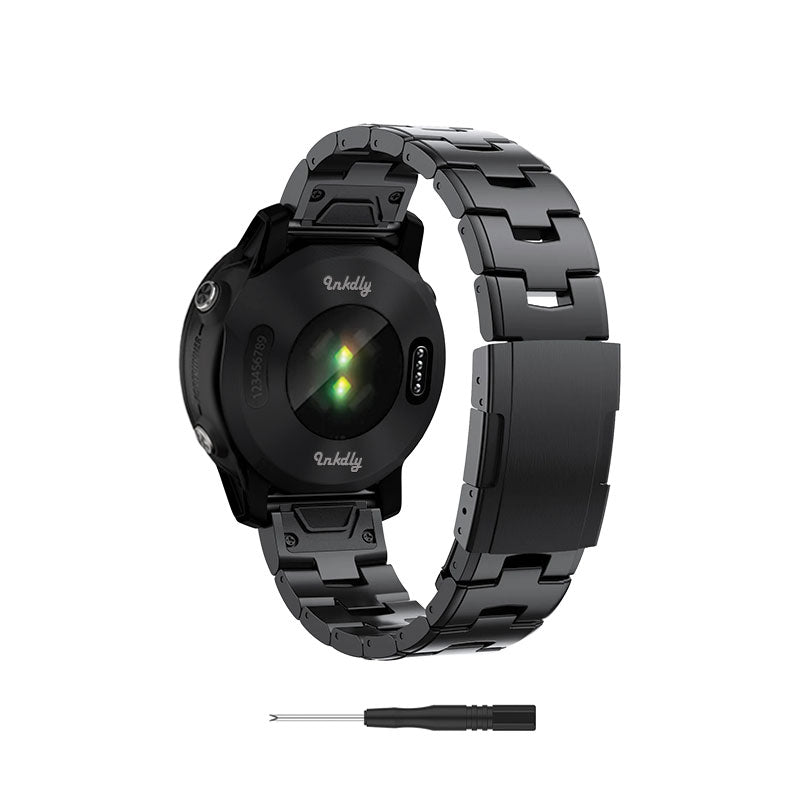 Evo Titanium Garmin Forerunner 955 Bands Replacement Quick Change (22mm) Black