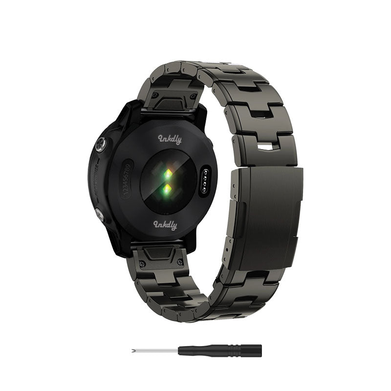 Evo Titanium Garmin Forerunner 955 Bands Replacement Quick Change (22mm) Grey