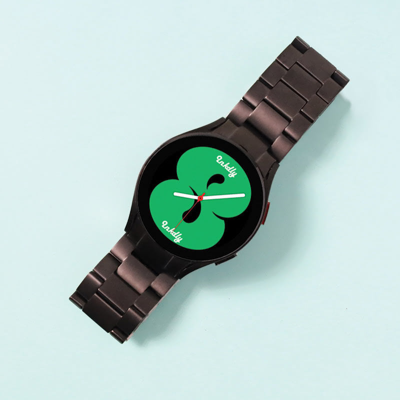 Evo Titanium Samsung Galaxy Watch 4 Bands Replacement Black