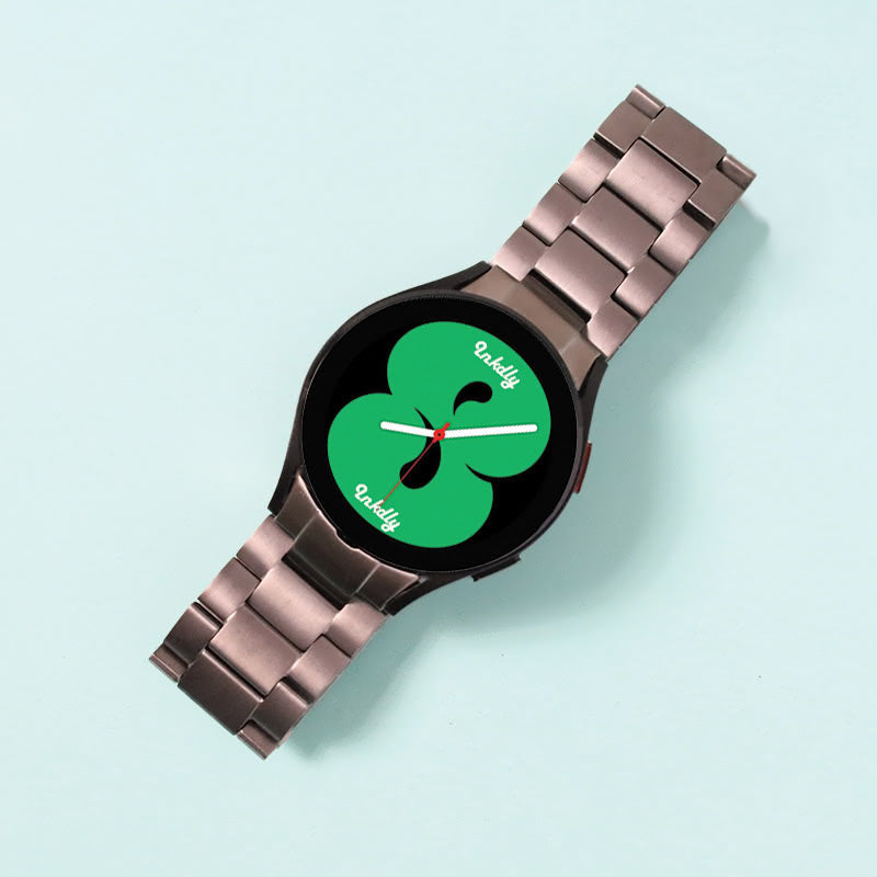 Evo Titanium Samsung Galaxy Watch 4 Bands Replacement Grey