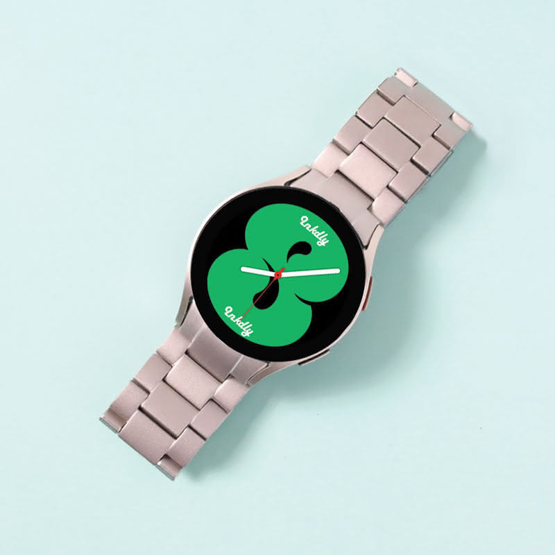 Evo Titanium Samsung Galaxy Watch 4 Bands Replacement Natural