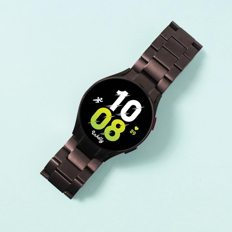 Evo Titanium Samsung Galaxy Watch 5 Bands Replacement Black