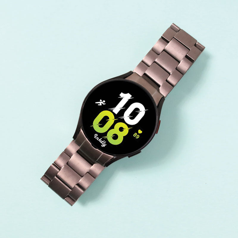 Evo Titanium Samsung Galaxy Watch 5 Bands Replacement Grey