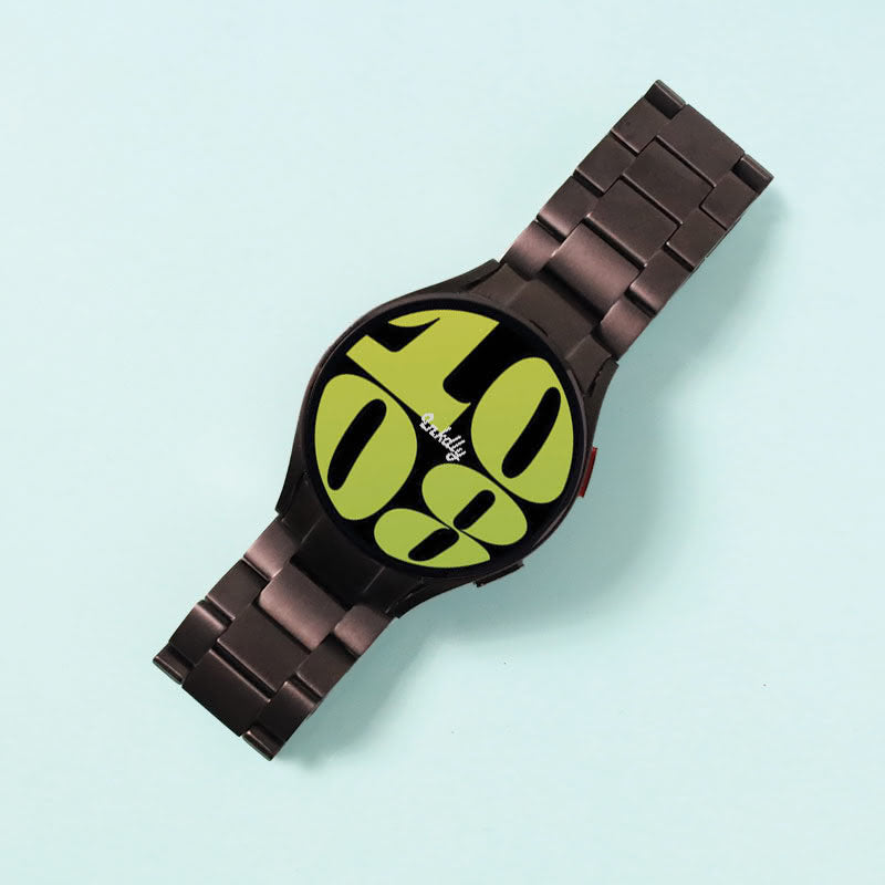Evo Titanium Samsung Galaxy Watch 6 Bands Replacement Black