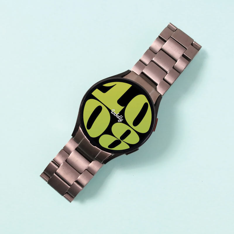 Evo Titanium Samsung Galaxy Watch 6 Bands Replacement Grey