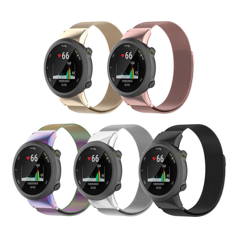 Milanese Garmin Forerunner 45 & 45S Band with Magnetic Lock