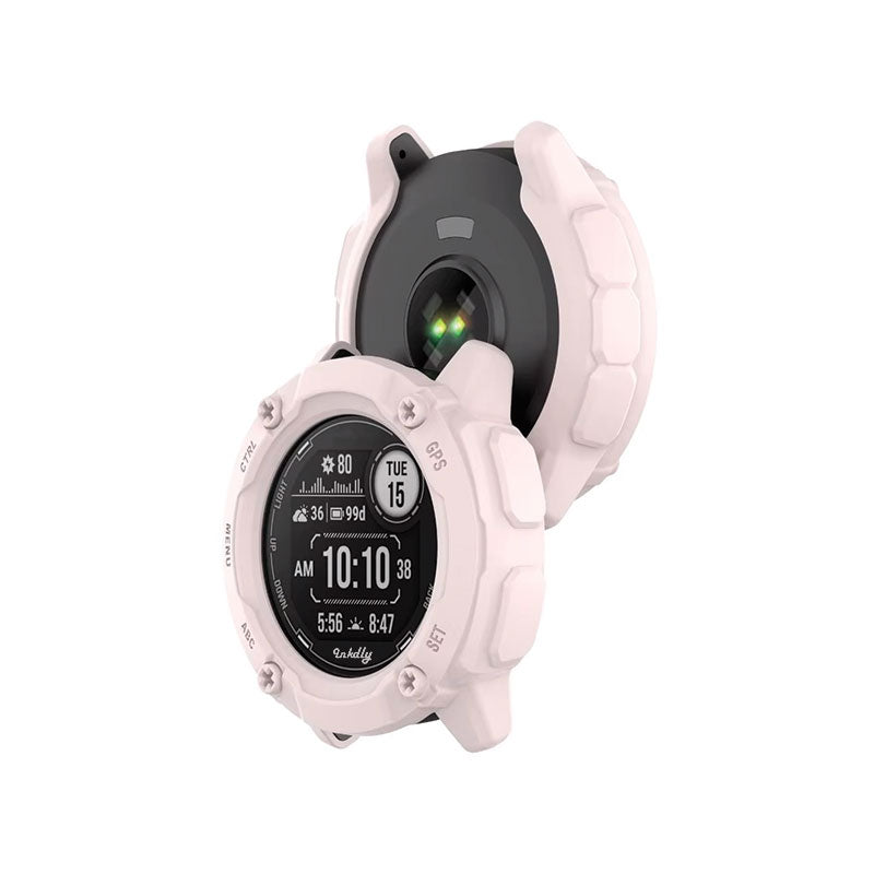 Rugged Garmin Instinct 2X Solar Protective Cover Case Light Pink