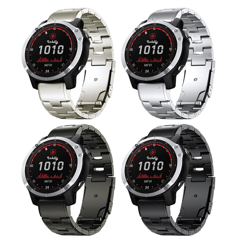 Evo Titanium Garmin Band Replacement Straps with Quick Change (26mm)