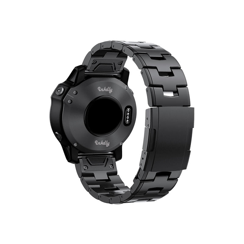 Evo Titanium Garmin Band Replacement Straps with Quick Change (26mm) Black