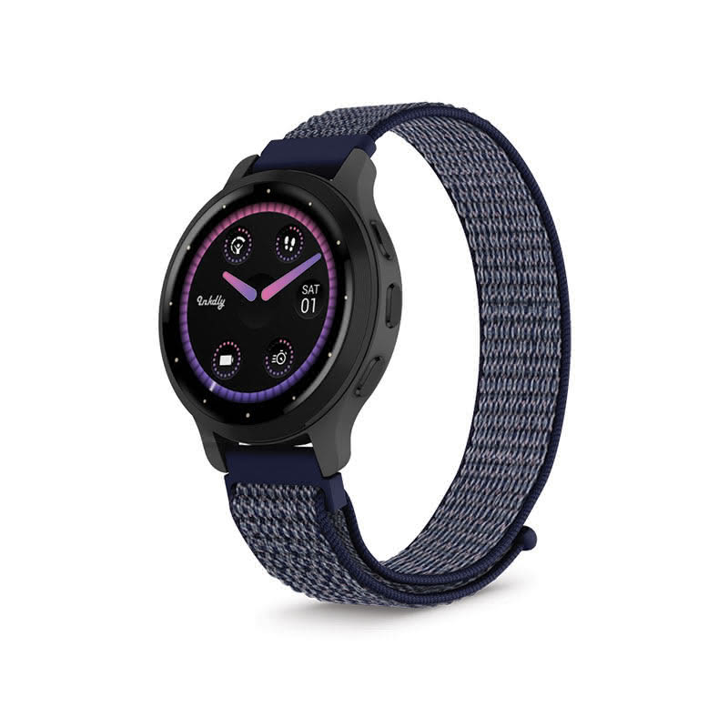 Sports Loop Garmin Venu 3S Bands Replacement Straps (18mm) Midnight Blue
