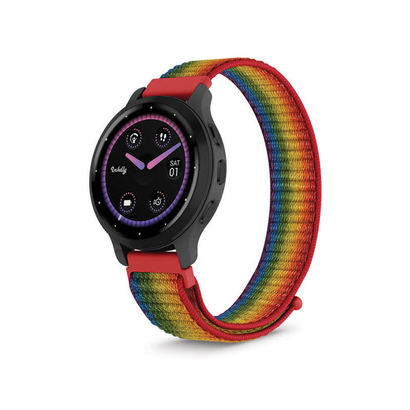 Sports Loop Garmin Venu 3S Bands Replacement Straps (18mm) Rainbow