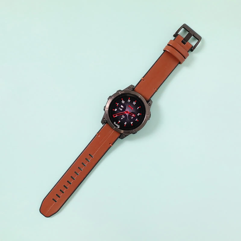 Leather Garmin Epix Gen 2 Bands Replacement Quick Change 20mm For 42mm Watch Brown