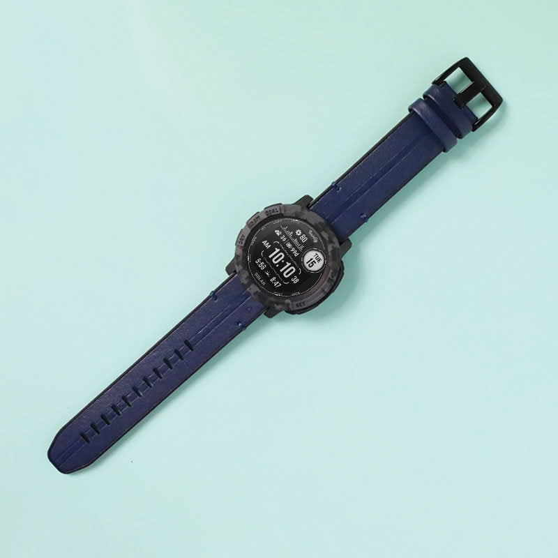 Leather Garmin Instinct 2X Solar Bands Replacement Quick Change (26mm) Blue