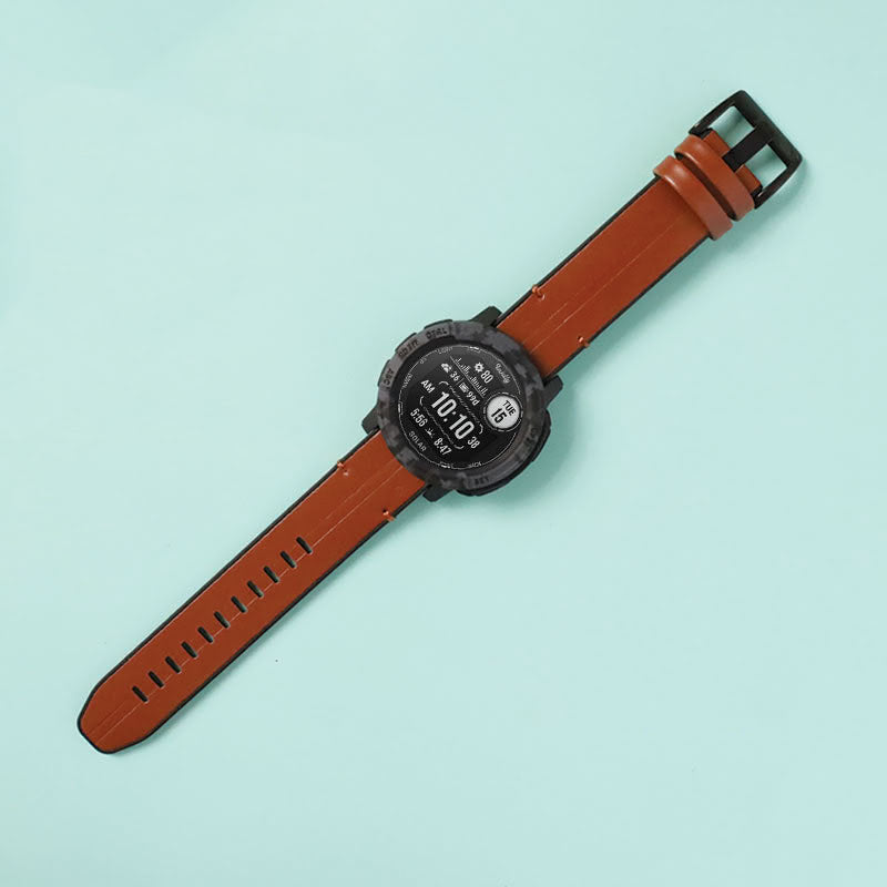 Leather Garmin Instinct 2X Solar Bands Replacement Quick Change (26mm) Brown