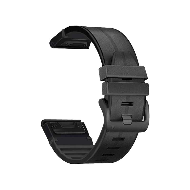 Leather Garmin Band Replacement Straps with Quick Change (22mm) Black