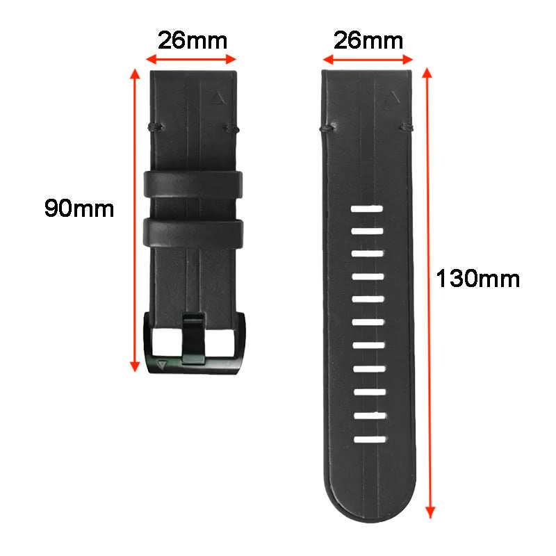 Leather Garmin Band Replacement Straps with Quick Change (26mm)