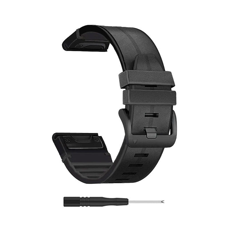 Leather Garmin Forerunner 955 Bands Replacement Quick Change (22mm) Black