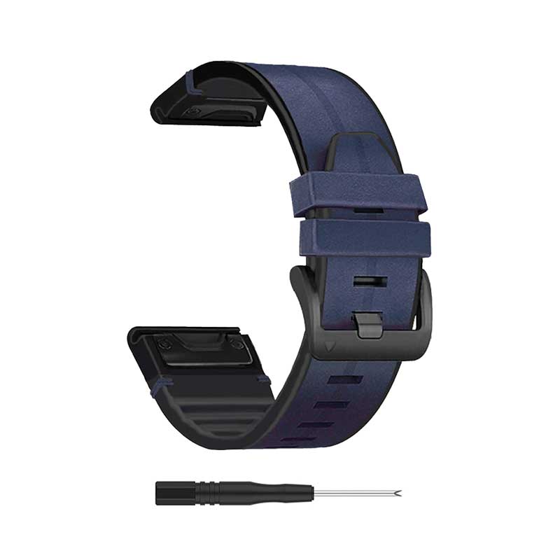 Leather Garmin Forerunner 955 Bands Replacement Quick Change (22mm) Blue