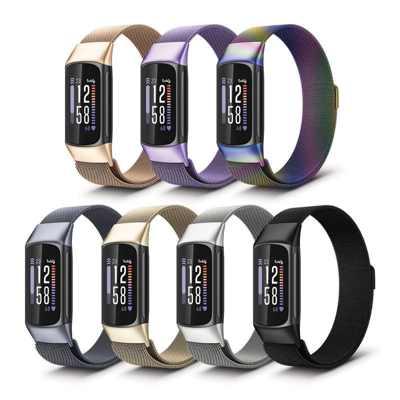 Milanese Fitbit Charge 6 Band Replacement Magnetic Lock