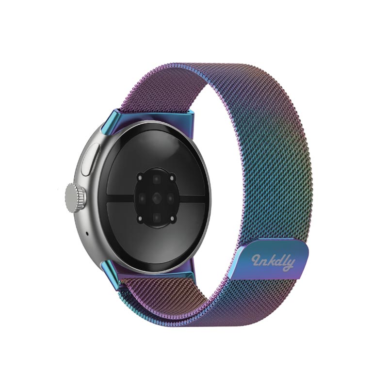 Milanese Google Pixel Watch 3 Band Replacement with Magnetic Lock 41MM Iridescent