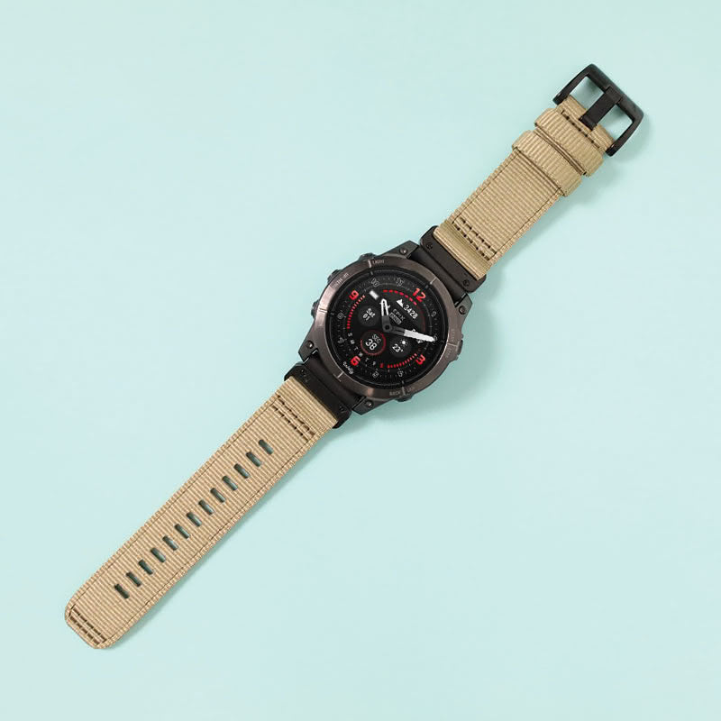 NATO Garmin Epix Gen 2 Bands Replacement Quick Change 26mm For 51mm Watch Khaki
