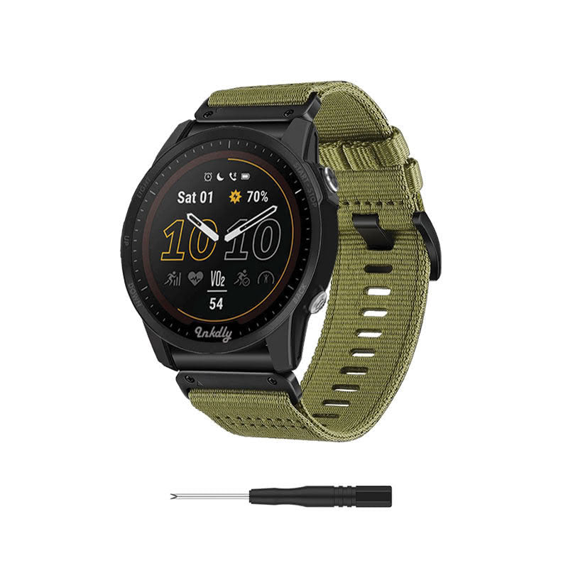NATO Garmin Forerunner 955 Bands Replacement Quick Change (22mm) Army Green