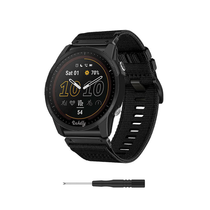 NATO Garmin Forerunner 955 Bands Replacement Quick Change (22mm) Black