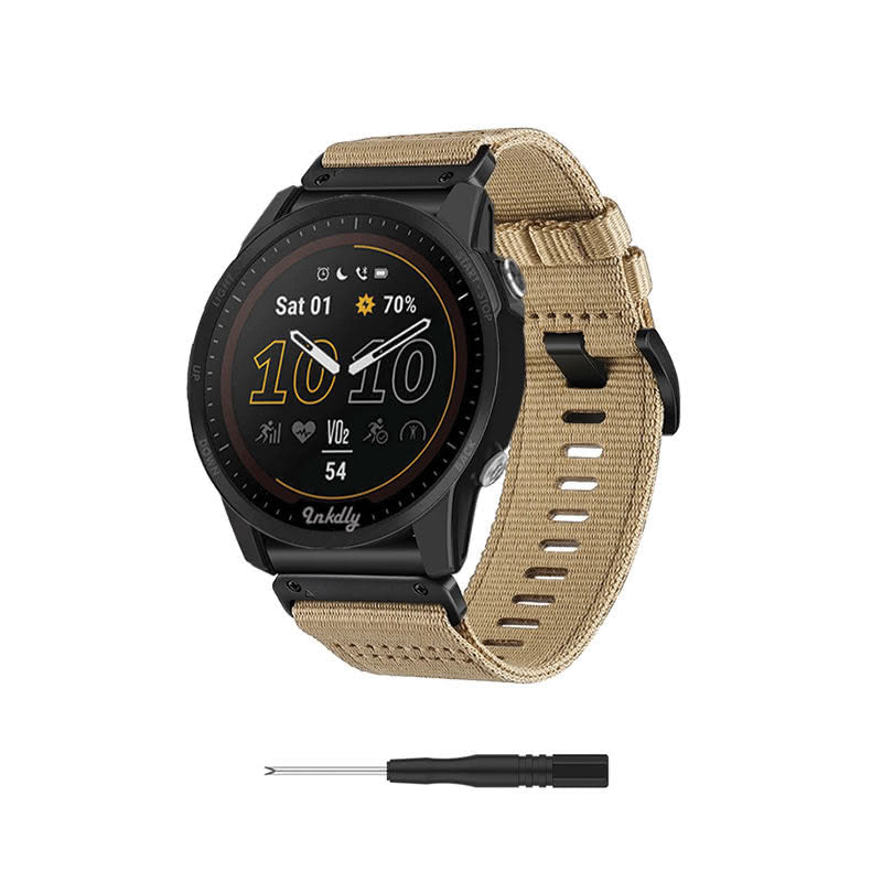 NATO Garmin Forerunner 955 Bands Replacement Quick Change (22mm) Khaki