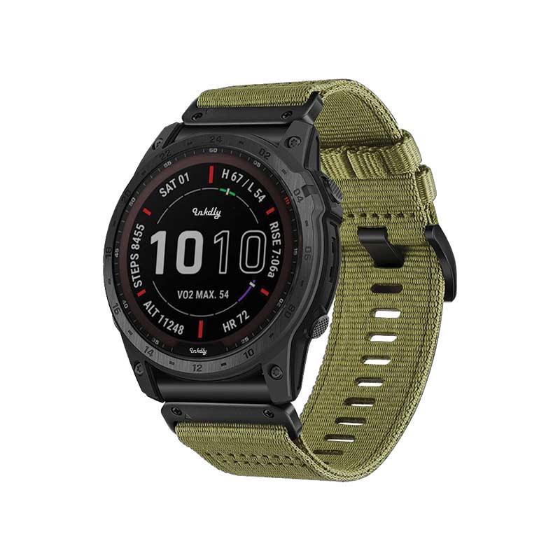 NATO Garmin Band Replacement Straps with Quick Change (22mm) Army Green