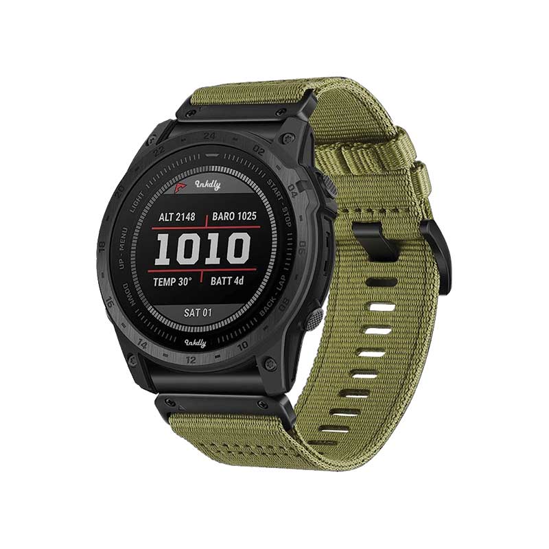 NATO Garmin Band Replacement Straps with Quick Change (26mm) Army Green