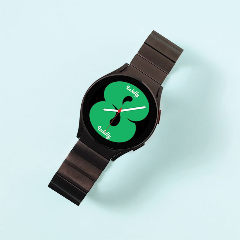 Raider Stainless Samsung Galaxy Watch 4 Bands Replacement Black