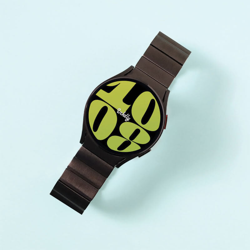 Raider Stainless Samsung Galaxy Watch 6 Bands Replacement Black