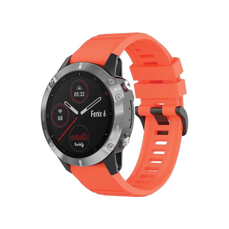 Tankd Garmin Fenix 6 Bands Replacement Straps (22mm) Orange Red