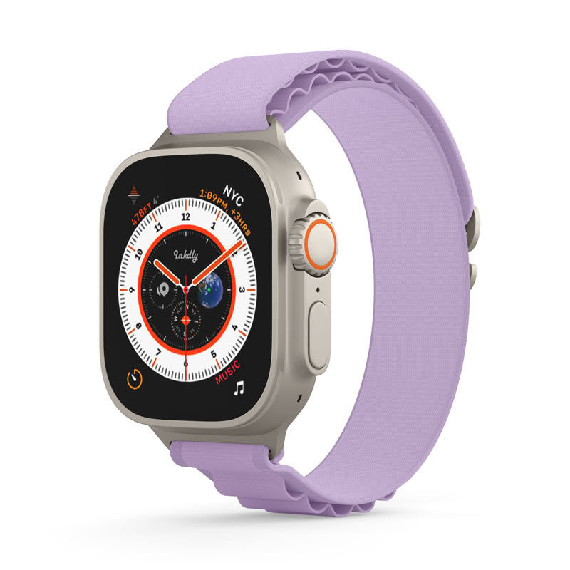 Apple Watch Alpine Loop Bands Replacement Strap 42MM/44MM/45MM/49MM Light Purple 