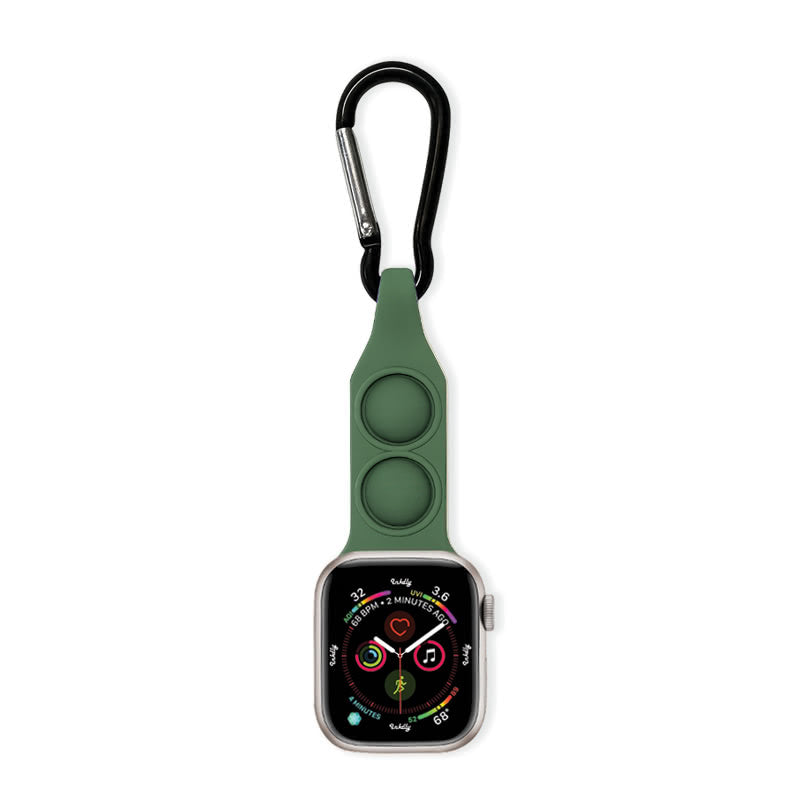 Apple Watch Nurse Fob Clip 38MM/40MM/41MM Dark Green Pop + Hook