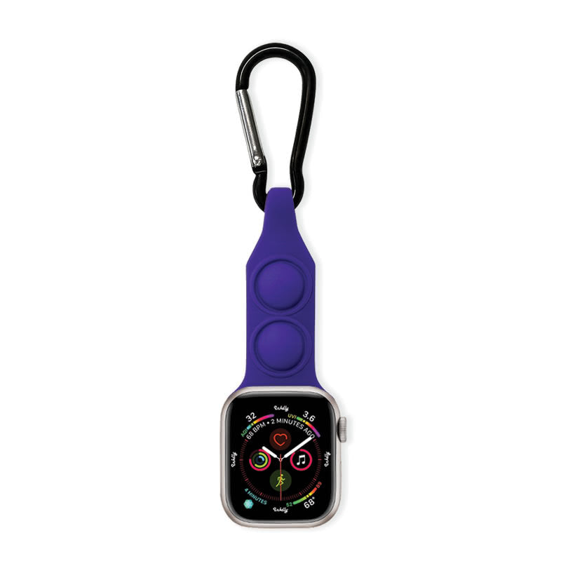 Apple Watch Nurse Fob Clip 38MM/40MM/41MM Dark Purple Pop + Hook