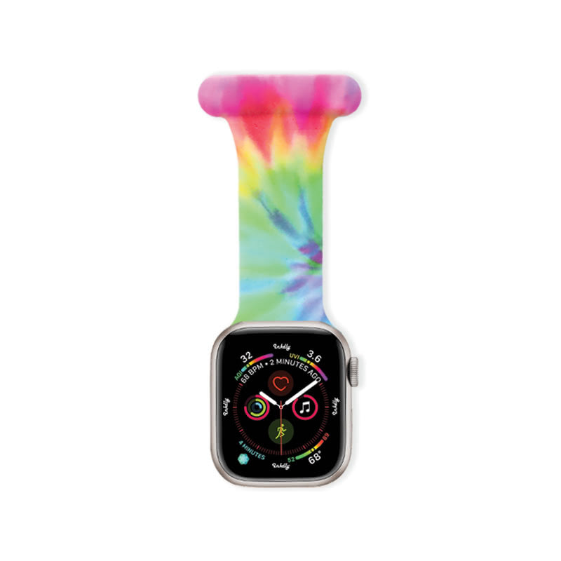 Apple Watch Nurse Fob Clip 38MM/40MM/41MM Hippy Print