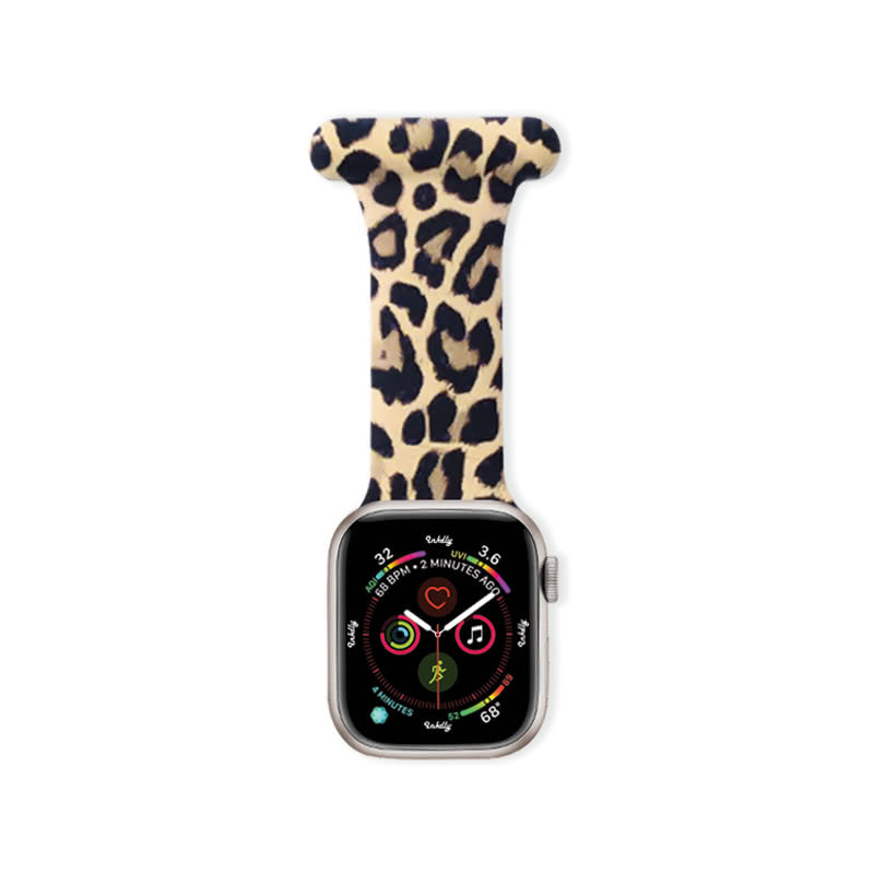 Apple Watch Nurse Fob Clip 38MM/40MM/41MM Leopard Print