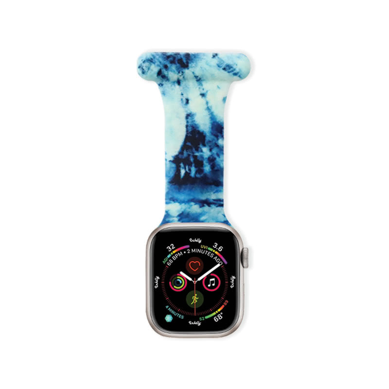 Apple Watch Nurse Fob Clip 38MM/40MM/41MM Ocean Blue Print