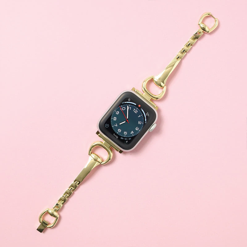 Aria Stainless Steel Apple Watch Band 38MM/40MM/41MM Gold