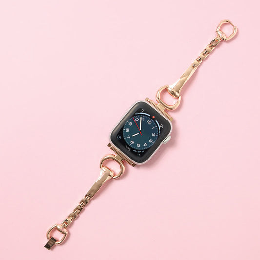 Aria Stainless Steel Apple Watch Band 38MM/40MM/41MM Rose Gold