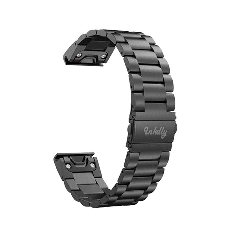 Boss Garmin Band Replacement Stainless Link Quick Change (20mm) Black